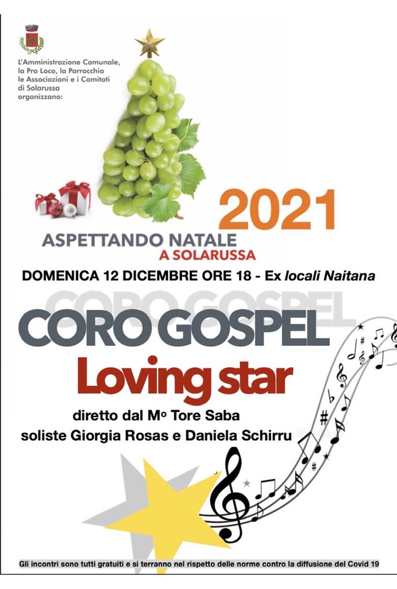 Solarussa - Locandina Concerto Coro Gospel