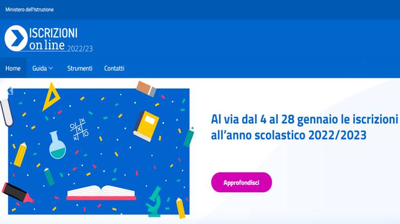 Iscrizioni scuola 2022 2023