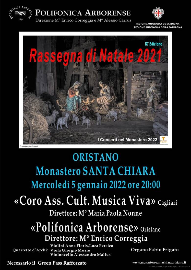 Rassegna di Natala Santa Chiara - Polifonica Arborense 2022