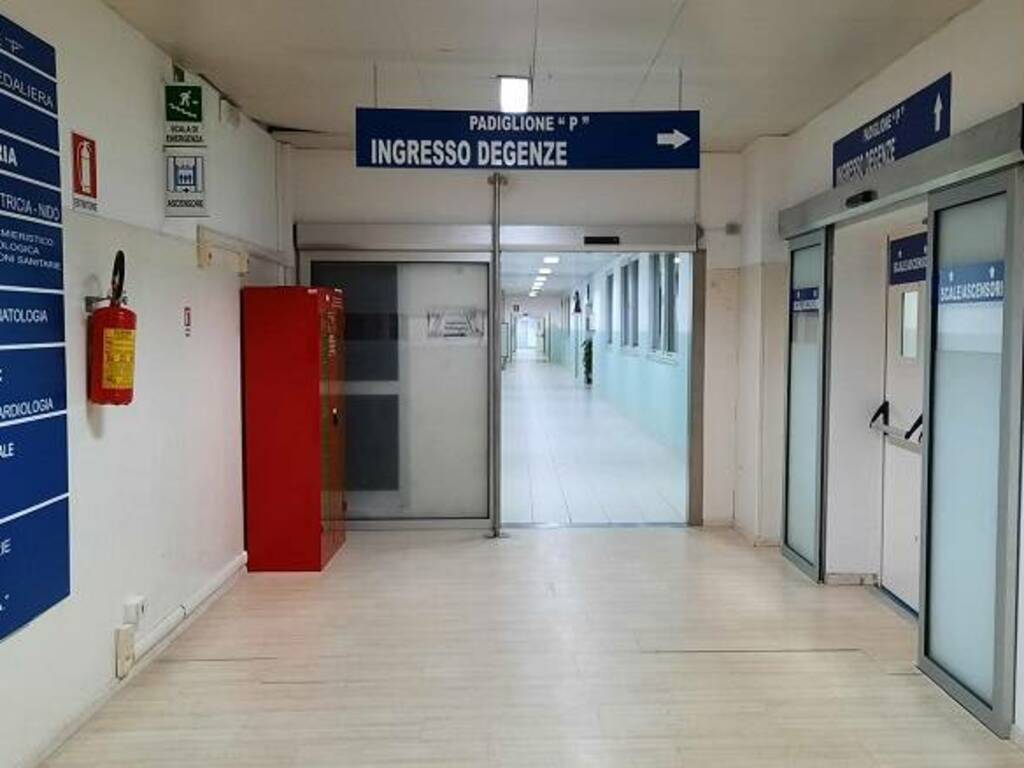 Ingresso padiglione P ospedale San Martino di Oristano