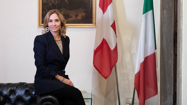 L'ambasciatrice Monika Schmutz Kirgoz - Foto Facebook Ambasciata di Svizzera in Italia