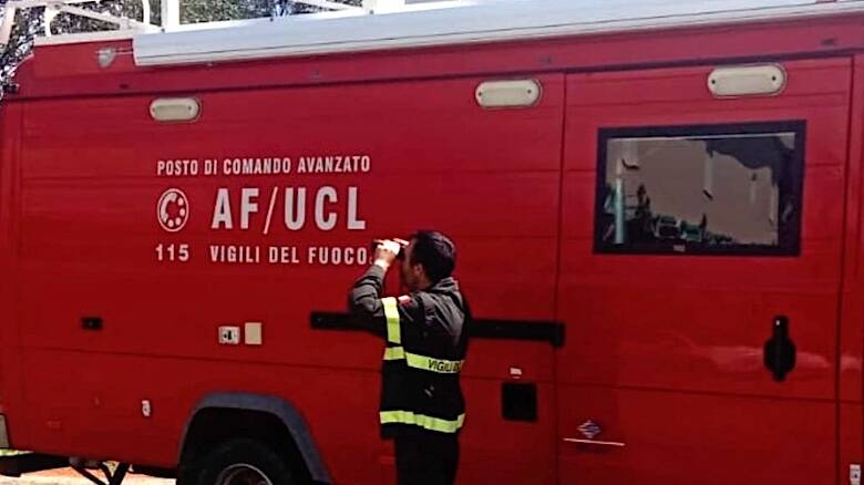 Vigili del fuoco ricerche comando avanzato