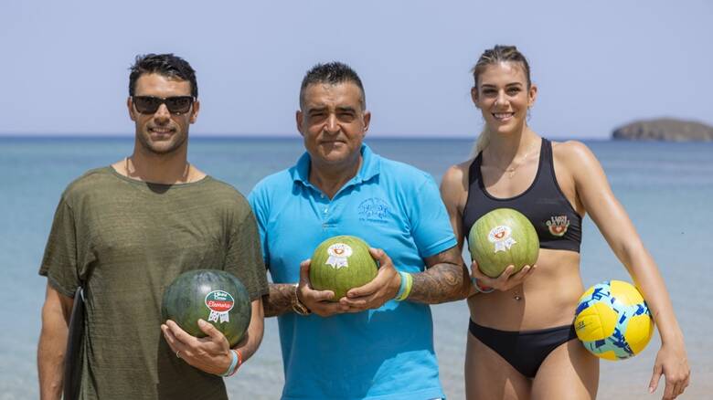 Dois gigantes do esporte para promover mini melancias feitas na Sardenha: Gavina e Eleonora