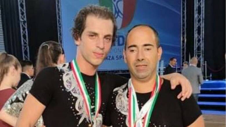 Matteo Niccolai (a destra) e il suo insegnante Gianluca Conemi
