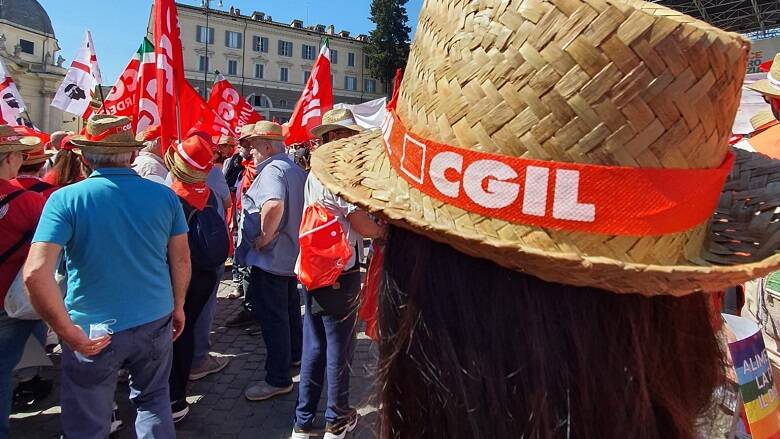 Cgil manifestazione Roma 18 giugno 2