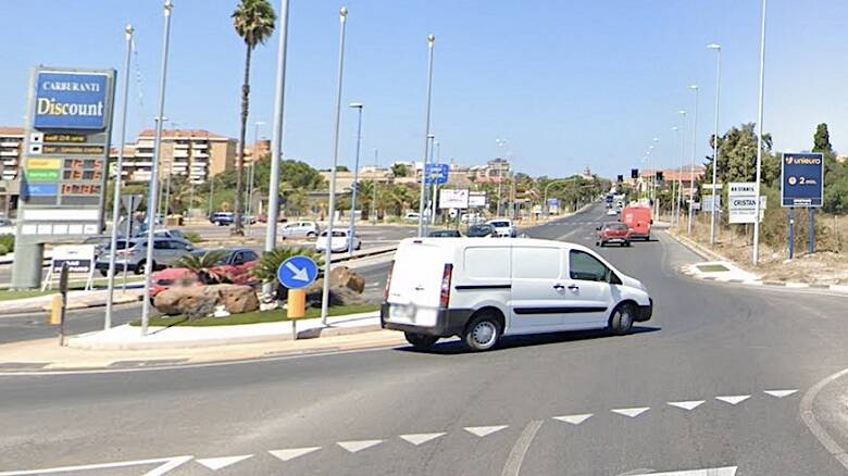 La rotonda all'ingresso sud di Oristano