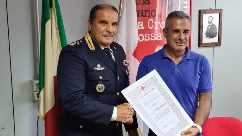 Benemerenza Croce Rossa Roberto Pietrosanti direttore Caip