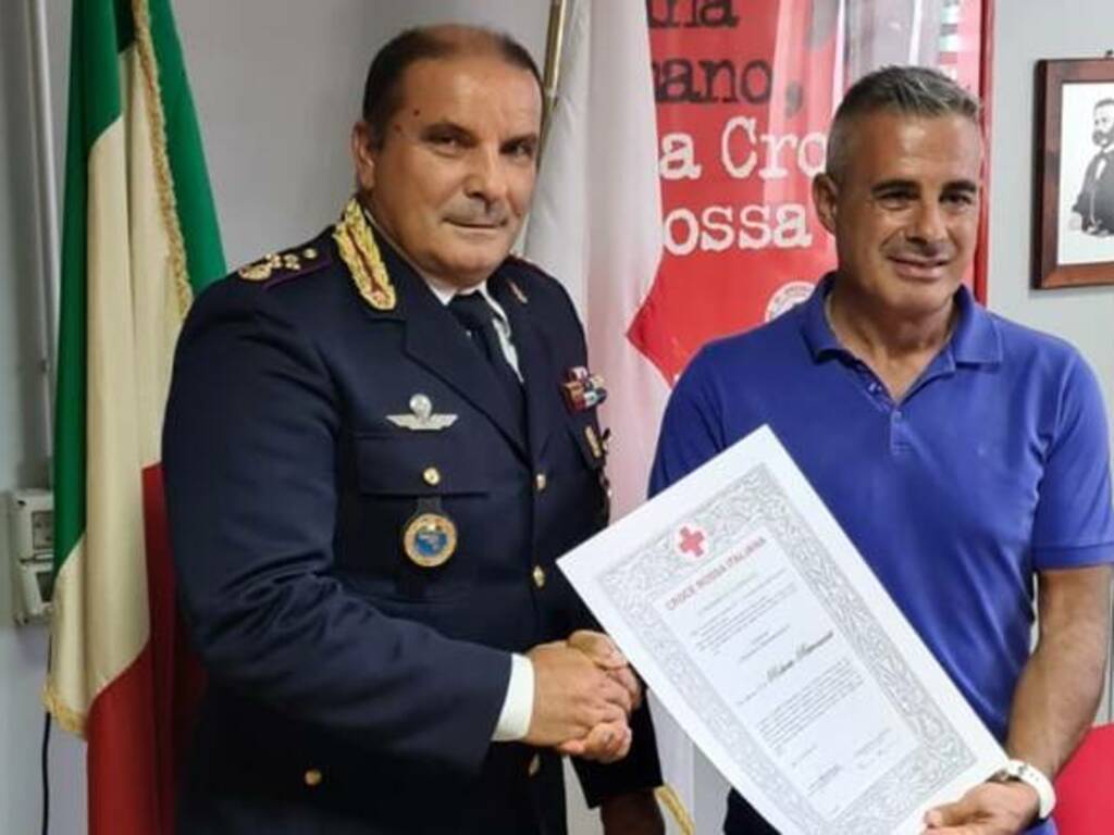 Benemerenza Croce Rossa Roberto Pietrosanti direttore Caip