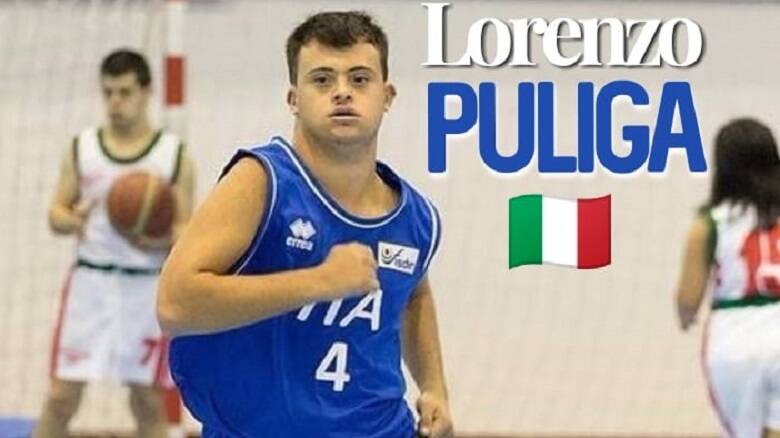 Lorenzo Puliga - Foto Facebook Nazionale Italiana di Basket con Sindrome di Down