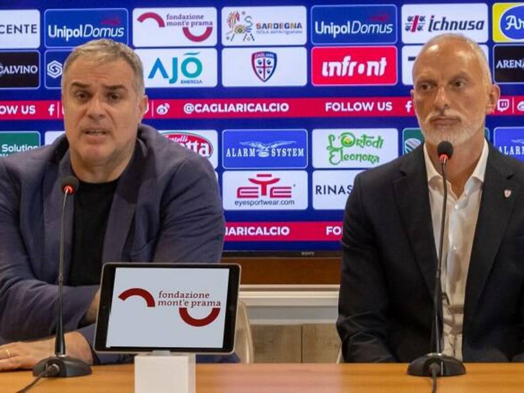 Anthony Muroni e Mario Passetti - Foto Ufficio Stampa Cagliari Calcio