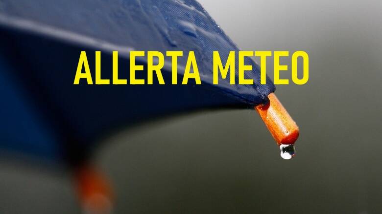 Allerta meteo gialla ombrello