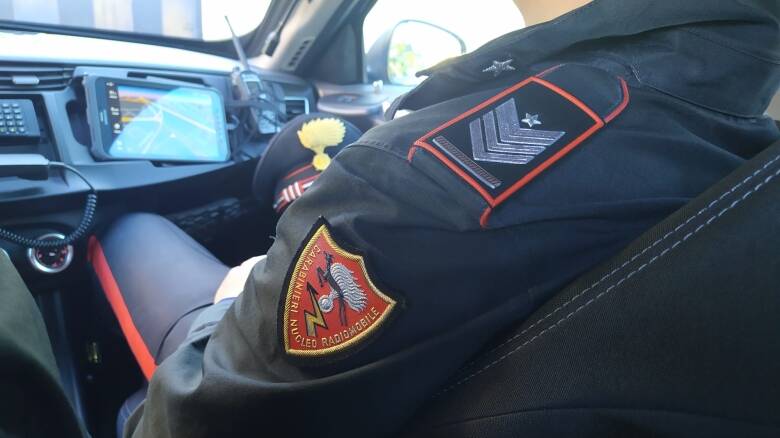 Carabinieri in macchina