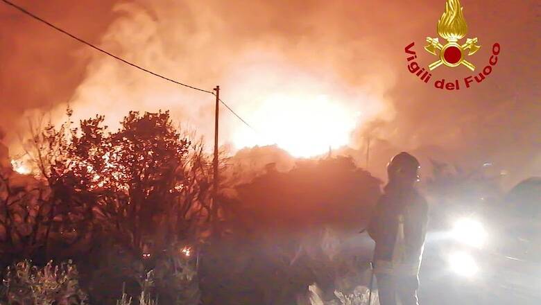 provincia nuoro incendi emergenza vigili fuoco