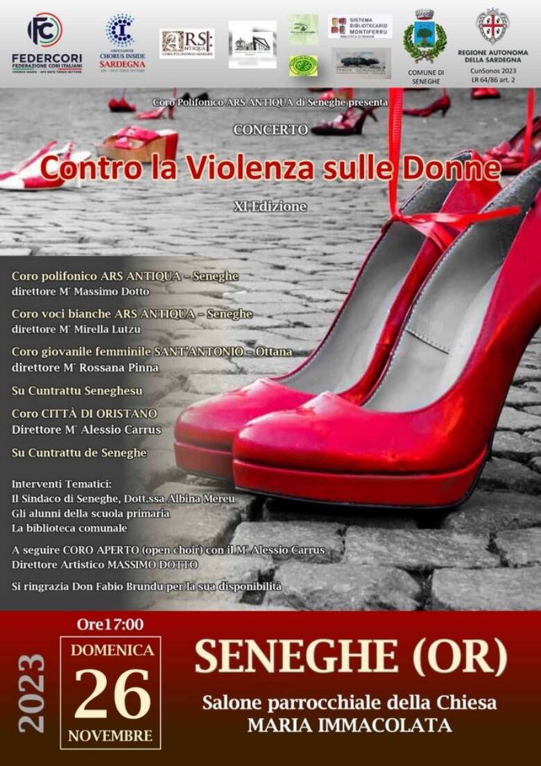 Concerto Seneghe contro violenza donne