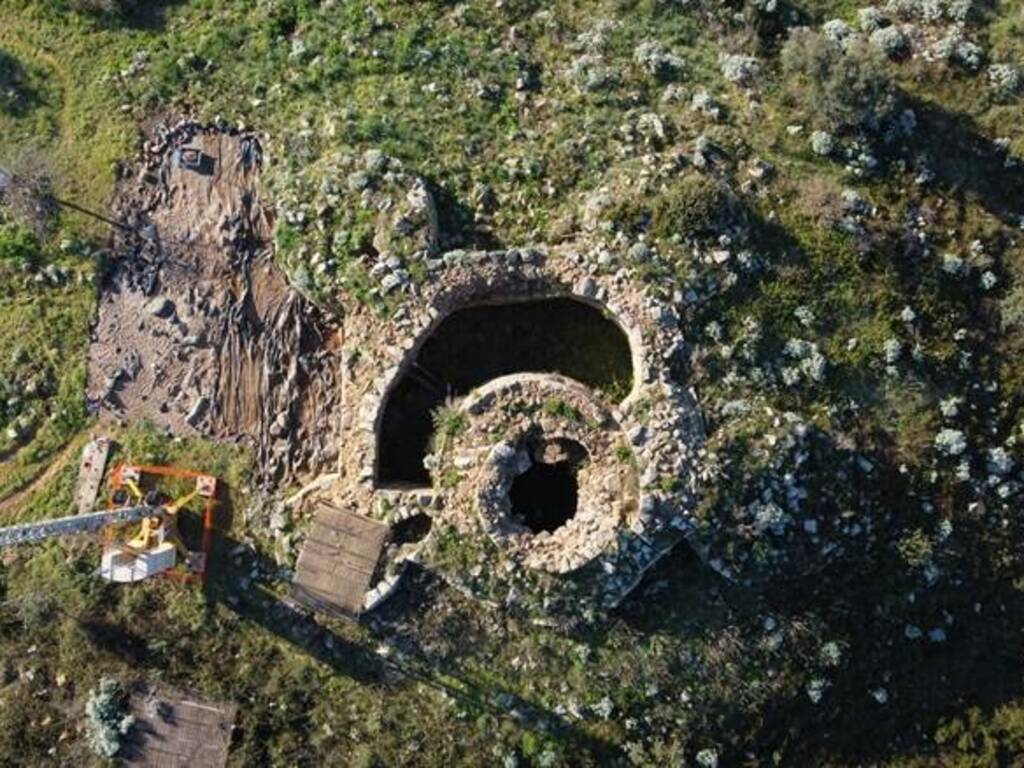 Il nuraghe di Santu Miali - Foto Soprintendenza di Cagliari