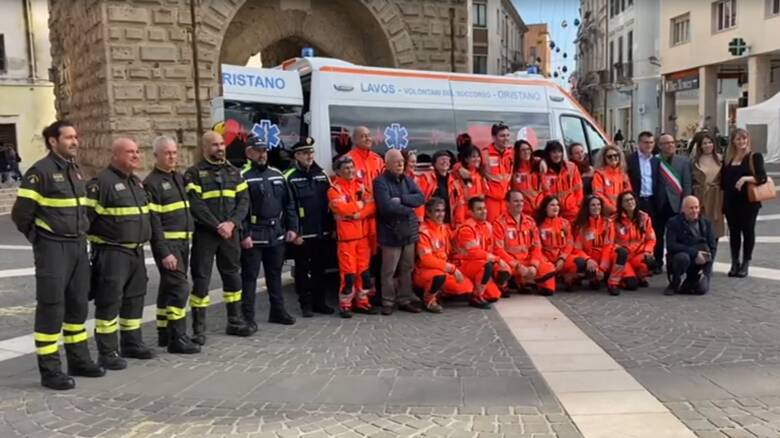 Gruppo Crai dona ambulanza a Lavos Oristano