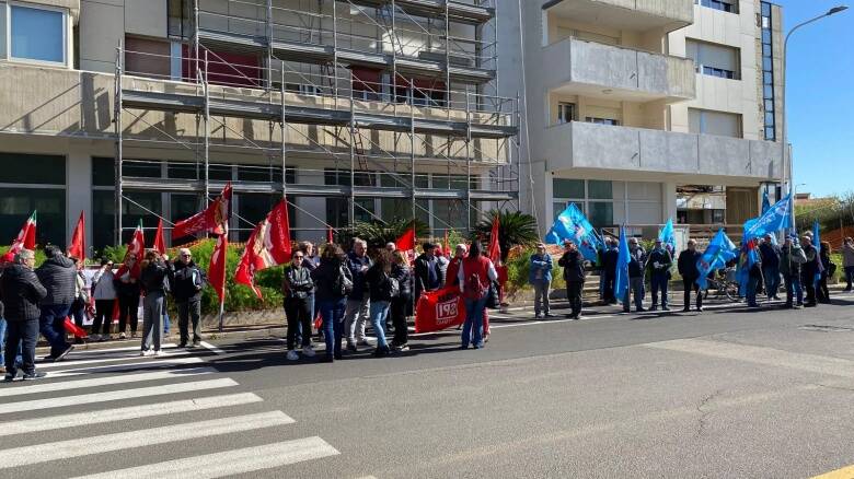 Manifestazione sciopero Cgil Uil Oristano
