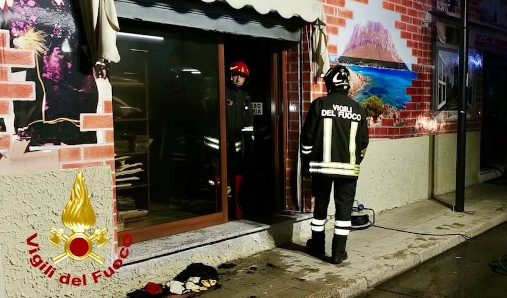 Incendio bar trattori olbia