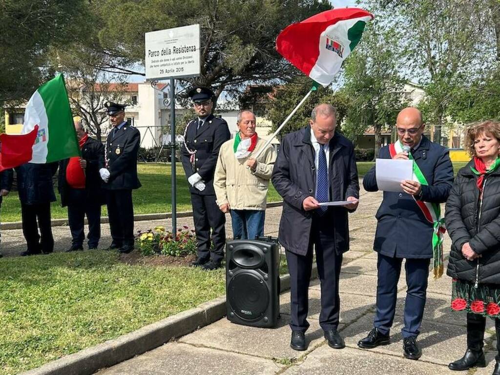 Oristano Festa della liberazione Parco della resistenza Sa Rodia