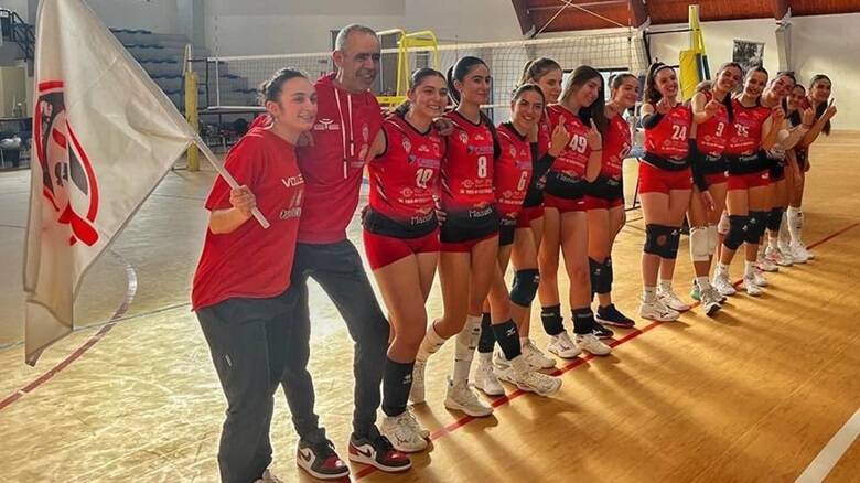 La Volley 3.0 Arcidano in festa dopo la vittoria del campionato regionale - Foto Fipav Sardegna