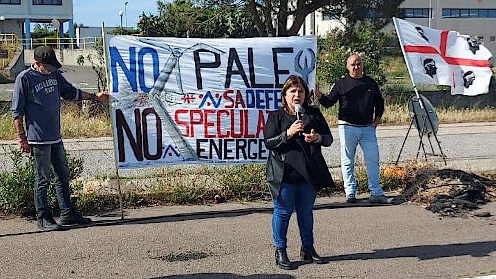 Porto industriale di Oristano - Santa Giusta - Manifestazione contro i progetti per l'eolico